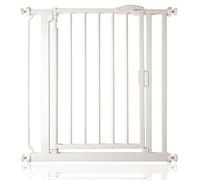 Safetots Barrière de Sécurité à Pression à Fermeture Automatique, Barrière d'Escalier à Fermeture Automatique pour Bébé, Barrière de Sécurité, 75cm - 82cm, Couleur Blanc