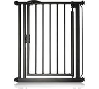 Safetots Barrière de Sécurité à Pression à Fermeture Automatique, Étroite, Barrière d'Escalier à Fermeture Automatique pour Bébé, Barrière de Sécurité, 68,5cm - 75cm, Couleur Noir Mat