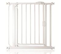 Safetots Barrière de Sécurité à Pression à Fermeture Automatique, Étroite, Barrière d'Escalier à Fermeture Automatique pour Bébé, Barrière de Sécurité, 68,5cm - 75cm, Couleur Blanc