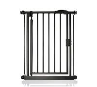 Safetots Barrière De Sécurité À Pression À Fermeture Automatique, Extra Étroite, 61cm - 66, 5cm, Couleur Noir Mat