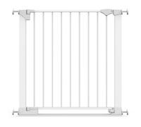 Safetots Barrière de Sécurité à Barre de Seuil Extra Basse, Passage Extra Bas, Barrière en Une Pièce pour Escaliers, Bébés et Tout-Petits, Ouverture Extra Large de 67cm, 82cm - 89cm, Couleur Blanc
