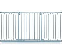 Safetots Barrière de Sécurité Elite, Barrière d'Escalier à Fixation par Pression, Barrière de Sécurité pour Bébé pour Portes et Couloirs, Installation Facile, 170cm - 179cm, Couleur Gris Mat