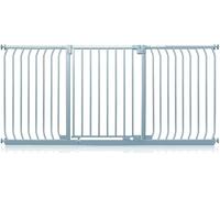 Safetots Barrière de Sécurité Elite, Barrière d'Escalier à Fixation par Pression, Barrière de Sécurité pour Bébé pour Portes et Couloirs, Installation Facile, 188cm - 197cm, Couleur Gris Mat