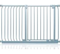 Safetots Barrière de Sécurité Elite, Barrière d'Escalier à Fixation par Pression, Barrière de Sécurité pour Bébé pour Portes et Couloirs, Installation Facile, 125cm - 134cm, Couleur Gris Mat