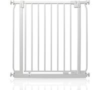Safetots Barrière de Sécurité Elite, Barrière d'Escalier à Fixation par Pression, Barrière de Sécurité pour Bébé pour Portes et Couloirs, Installation Facile, 65, 5cm - 74, 5cm, Couleur Blanc Mat