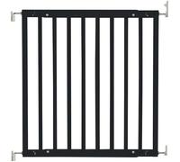 Safetots Barrière de Sécurité en Bois Robuste à Fixation par Vis, Barrière d'Escalier pour Bébé, Installation Facile, 63,5cm - 105,5cm, Couleur Noir