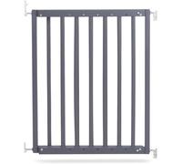 Safetots Barrière de sécurité en bois robuste à fixation par vis, gris, 63,5 cm - 105,5 cm, barrière d'escalier en bois pour bébé, barrière de sécurité vissée, installation facile.