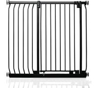 Safetots Barrière de Sécurité Extra Haute Elite, Barrière d'Escalier à Fixation par Pression, Barrière de Sécurité pour Bébé pour Portes, 98cm - 107cm, Hauteur Extra Haute de 96.8cm, Couleur Noir Mat