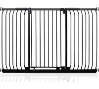 Safetots Barrière de Sécurité Extra Haute Elite, Barrière d'Escalier à Fixation par Pression, Barrière de Sécurité pour Bébé pour Portes, 170cm - 179cm, Hauteur Extra Haute de 96.8cm, Couleur Noir Mat