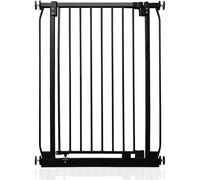 Safetots Barrière de sécurité extra haute Elite, 71cm - 80cm, Noir mat, Extra haute de 100cm de hauteur, Barrière d'escalier à fixation par pression, Barrière de sécurité pour bébé pour portes