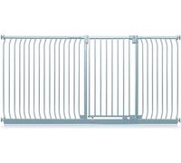 Safetots Barrière de Sécurité Extra Haute Elite, Barrière d'Escalier à Fixation par Pression, Barrière de Sécurité pour Bébé pour Portes, 234cm - 243cm, Hauteur Extra Haute de 96.8cm, Couleur Gris Mat