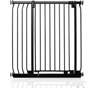 Safetots Barrière de Sécurité Extra Haute Elite, Barrière d'Escalier à Fixation par Pression, Barrière de Sécurité pour Bébé pour Portes, 89cm - 98cm, Hauteur Extra Haute de 96.8cm, Couleur Noir Mat