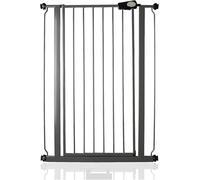 Safetots Barrière de Sécurité Métal Extra Haute à Fixation par Pression, Barrière d'Escalier pour Bébé, 81,4cm - 89cm, Hauteur de 104cm, Couleur Gris Ardoise