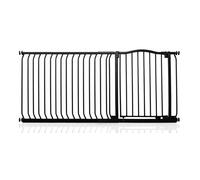 Safetots Barrière de Sécurité Supérieure avec Sommet Courbé, 171cm - 180cm, Noir Mat, Barrière de Sécurité pour Bébés