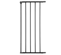 Safetots Barrière pour Escalier Plan Ouvert, Extension, 33cm, Noir, 70cm de Haut, Panneau d'Extension pour Barrière de Sécurité pour Escaliers Plan Ouvert
