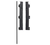 Safetots Barrière pour Escalier Plan Ouvert, Kit de Montage Murale, Noir, 70cm de Haut, Kit de Montage Murale pour Barrière de Sécurité pour Escaliers Plan Ouvert