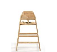 Safetots Chaise Haute en Bois Facilement Empilable, pour Bébés et Tout-Petits, Élégante et Pratique, Idéale pour Maison ou Restaurant, Couleur Bois Naturel