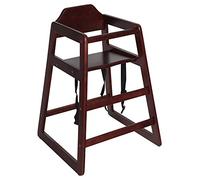 Safetots Chaise haute en bois simplement empilable, Noir, pour bébé et tout-petit, élégante et pratique, chaise haute pour bébé pour votre maison ou chaise haute gain de place pour restaurant