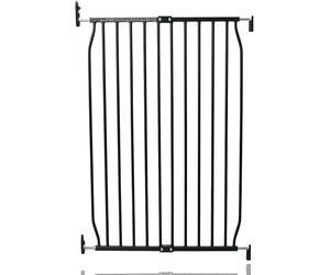 Safetots Eco Barrière de Sécurité Extra Haute pour Bébé à Vis, Barrière d'Escalier pour Bébé, 80cm - 90cm, Hauteur 100cm, Couleur Noir
