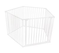 Safetots Enclos de Jeu pour Bébés Pentagon, Blanc, 5 Panneaux, 1 Panneau de Porte de 72cm et 4 Panneaux Latéraux de 72cm, Parc pour Bébés, Espace de Jeu pour Tout-Petits