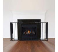 Safetots Garde-Feu Multi-Panneaux, Sécurité pour Enfants et Animaux, Garde-Feu pour Cheminées, Installation Facile, 51cm Profondeur x 164cm Largeur, 70cm de Hauteur, Couleur Noir