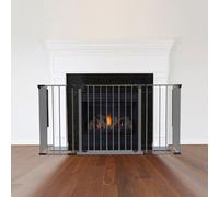 Safetots Garde-Feu Multi-Panneaux, Sécurité pour Enfants et Animaux, Garde-Feu pour Cheminées, Installation Facile, 51cm Profondeur x 164cm Largeur, 70cm de Hauteur, Couleur Gris