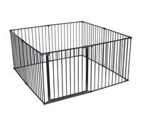 Safetots Playpen Premium Multi-Panneau, Grand Parc pour Bébé, Aire de Jeu pour Tout-Petits, 70cm de Hauteur, 144cm x 144cm, Couleur Noir