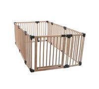 Safetots Playpen en Bois, Parc pour Bébés et Aire de Jeu pour Tout-Petits, 120cm x 200cm x 76cm de Hauteur, Couleur Bois Naturel