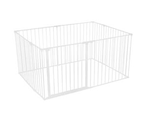 Safetots Playpen Premium Multi-Panneau, Grand Parc pour Bébé, Aire de Jeu pour Tout-Petits, 70cm de Hauteur, 105cm x 144cm, Couleur Blanc