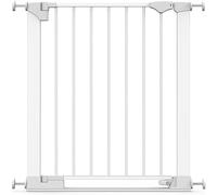 Safetots SafeStep Barrière de Sécurité, Blanc, 68cm - 75cm, Passage Extra Bas, Fixation par Pression, Barrière pour Enfants pour Escaliers, Couloirs et Portes, Installation Facile