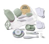 Safety 1st Baby's 1st Welcome Home Kit de soins pour nouveau-né 12 pièces avec lime à ongles électrique et boîte de rangement
