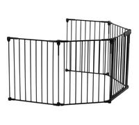 SAFETY 1ST Barrière modulaire 5 panneaux, barrière sécurité extra large 3 m, Ouverture dans les 2 sens, Installation facile, Noire