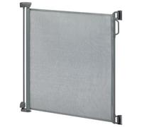 Safety 1st Barriere Retractable, Barriere Bebe 140 cm, Light Grey | Extensible Jusqu’à 140 cm, Barrière Sécurité Enfant Réglable, Double Verrou, Installation Rapide