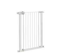 Safety 1st Easy Close Extra Tall Metal Gate, Barrière escalier enfant à pression 73-80 cm (max 94 cm), Barrière de sécurité enfant extra haute (91 cm) à fermeture facile, Sans vis ni perçage, Blanc