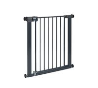 Safety 1st Easy Close Metal Gate, Barrière escalier enfant à pression 73-80 cm (max 108 cm), Barrière de sécurité enfant facile à fermer d'une main, Sans vis ni perçage, Double verrouillage, Noir