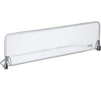 Safety 1st Extra Large Bed Rail 150 cm, 18 mois-5 ans, Barrière de lit enfant inclinable, Tissu lavable en maille, Auto-verrouillage, Barrière de sécurité enfant lit, Gris/blanc