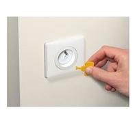 SAFETY 1st Lot de 12 cache-prises avec clés Blanc G