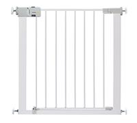 Safety 1st SecureTech Gate, Barrière de Sécurité Enfant 73-80 cm, Blanc | Barrière de Sécurité Enfant à Fermeture Facile, Jusqu'à 136cm, Ouverture d'une Main, Sans Vis ni Perçage, Double Verrouillage