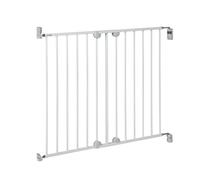 Safety 1st Wall Fix Barrière Métallique Extensible, 62-102 cm, Blanc | Barrière de Sécurité Extensible, Ouverture d'une Main dans 1 ou 2 Sens, Montage et Retrait Faciles, Sans Risque de Chute