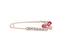 Safety Cardigan Scarf Tie Pin Creative Crystal Brooches Shawl Rhinestone Boutonniere Lapel Pins