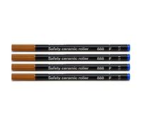 Safety Cermamic 888 Lot de 4 recharges pour stylo roller Bleu