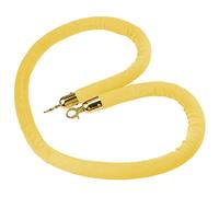Safety Crowd Control Queue Line Barrier Rope,Velvet Hanging Stanchion Rope Foam Core, VIP Entry Divider Rope for Bank Hotel Hospital(Yellow,1.2m/4ft/47inch)