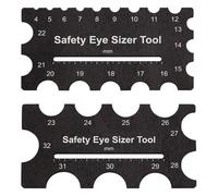 Safety Eye Sizer Tool | Double Gabarit pour Yeux Sécuritaires au Crochet | Outil de Mesure d'Espacement pour Création de Peluches | Accessoire Voyage Anniversaire Cadeau Maison