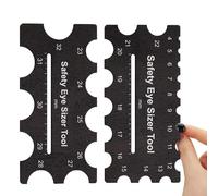 Safety Eye Sizer Tool | Double Gabarit pour Yeux Sécuritaires au Crochet | Outil de Mesure d'Espacement pour Création de Peluches | Accessoire Voyage Anniversaire Cadeau Maison