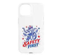 Safety First Cat on Bicycle Fun Summer Bike Graphique Amusant Coque pour iPhone 15