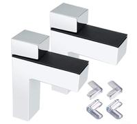 Safety First Protections d'angle en caoutchouc transparent avec supports d'étagère en verre réglables pour maisons