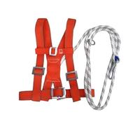 Safety Harness - Double Strap Shock Absorb Equip, Adjustable Size Roof Support Belts, Secure Body Fall Protective Gears, Reliable Construction woorker System - For Men Window Cleaners Utility