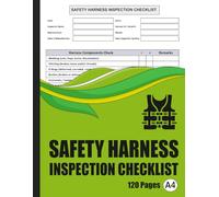 Safety Harness Inspection Checklist: Fall Protection Equipment Log Book for Construction Sites & PPE Compliance Records