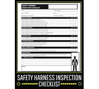 Safety Harness Inspection Checklist: The Complete Record Book for Harnesses, Lanyards & Karabiners - Fall Protection Maintenance Checks for Construction Use