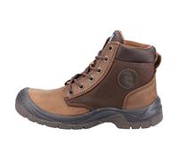 SAFETY JOGGER Bottes de Sécurité avec Embouts en Acier pour Hommes 46 EU - Dakar - S3 Chaussure de Travail pour Femmes, Semelle en Acier Antidérapante, Amortissante, Imperméable, Marron